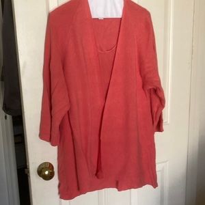 2 pieces; Chico’s size 3; excellent condition; coral